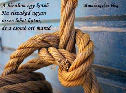 A bizalom egy kötél
