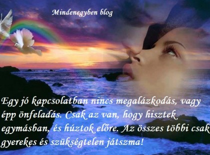 Egy jó kapcsolatban nincs önfeladás...