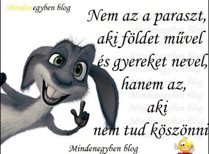 Nem az a paraszt, aki földet művel .....