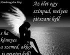 Az élet egy színpad, melyen játszani kell.....