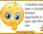 A kisbaba olyan mint a Nescafe. ...
