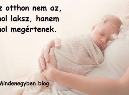 Az otthon nem az, ahol laksz, hanem ahol megértenek.