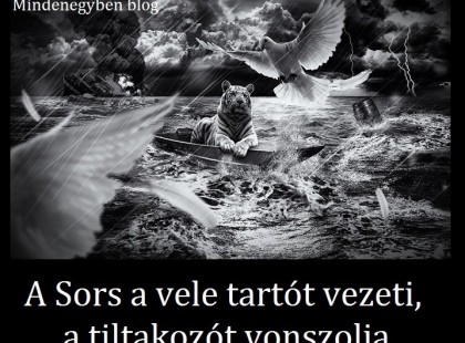 A Sors a vele tartót vezeti, a tiltakozót vonszolja