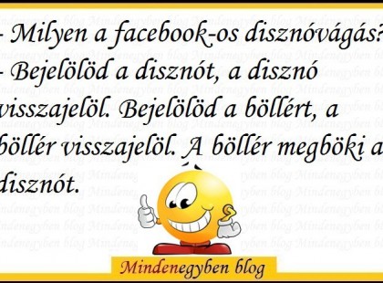 Milyen a facebook-os disznóvágás?