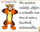 Ha szeretsz valakit, akkor az a szívedbe van írva és nem a facebook státuszodba...
