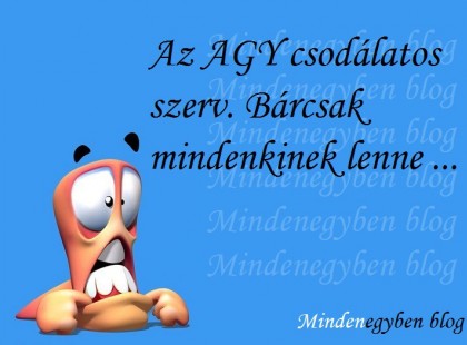 Az AGY csodálatos szerv. Bárcsak mindenkinek lenne ...
