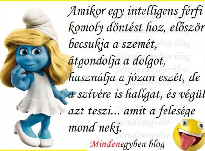 Amikor egy intelligens férfi komoly döntést hoz....