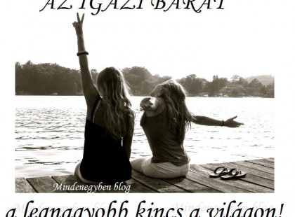 AZ IGAZI BARÁT a legnagyobb kincs a világon!