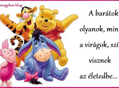 A barátok olyanok, mint a virágok, színt visznek az életedbe...