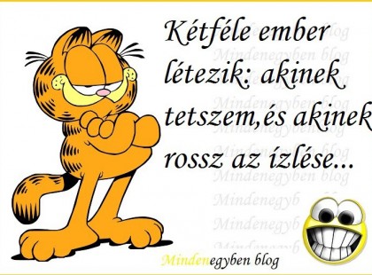 Kétféle ember létezik akinek tetszem,és akinek rossz az ízlése...