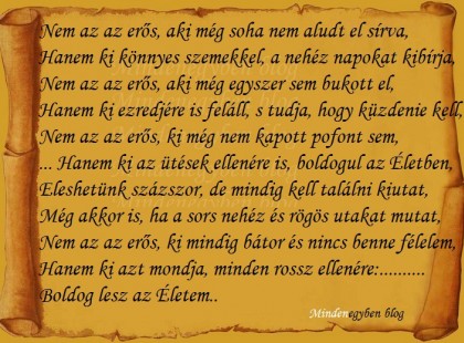 Nem az az erős, aki még soha nem aludt el sírva...