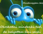 Okoskodni mindenki tud, de helyettem élni senki