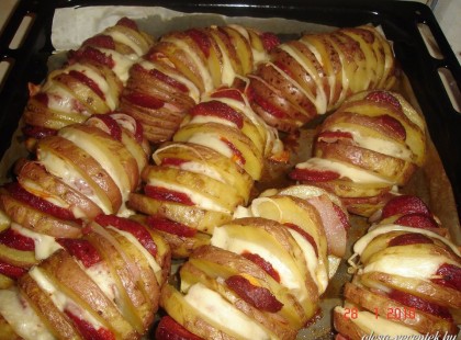 Töltött sült krumpli recept