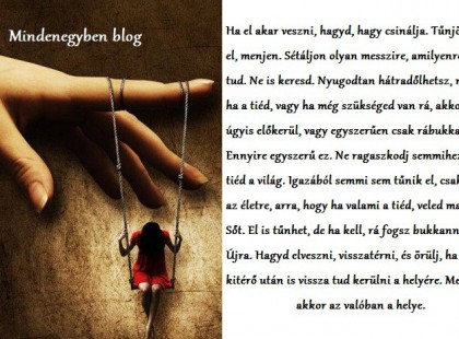 Ha el akar veszni, hagyd, hagy csinálja.