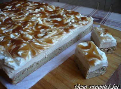 Karamell szelet recept