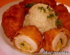 Göngyölt csirkemell recept