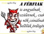 A férfiak is angyalnak születnek , csak a nők csinálnak belőlük ördögöt.