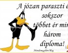 A józan paraszti ész, sokszor többet ér mint három diploma!