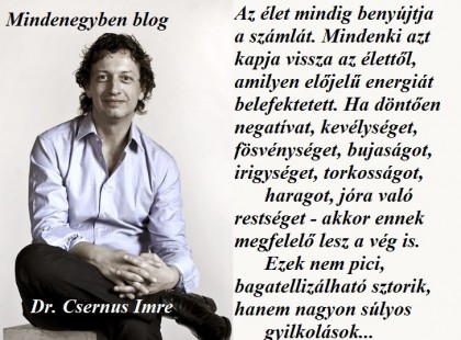 Az élet mindig benyújtja a számlát.