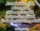Az ember élete olyan, mint a patak....