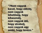 Nem vagyok kacat, hogy eldobj, nem vagyok lehetőség, hogy .....