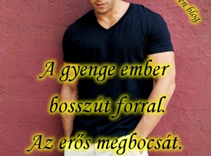 A gyenge ember bosszút forral. Az erős megbocsát. A bölcs meg sem bántódik.