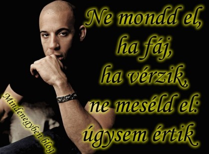 Ne mondd el, ha fáj, ha vérzik, ne meséld el-úgysem értik