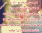 Az élet ajándéka egy gyermek, Ha ránézel kigyúlnak a fények, Ha karjával átölel, többé egyedül nem leszel. Mosolya kíséri életed, s te kezét fogva végig nézheted. Vele sírsz, vele nevetsz, ő az kit feltétel nélkül ÖRÖKKÉ SZERETSZ!