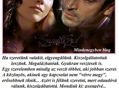 Egy szerelemben mindig az veszít többet, aki jobban szeret.