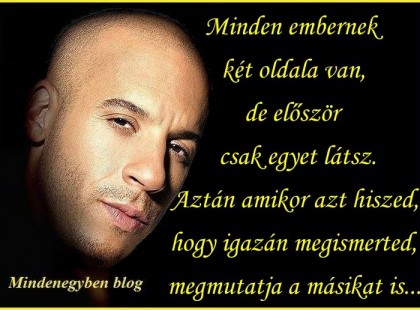 Minden embernek két oldala van, de először csak egyet látsz. Aztán amikor azt hiszed, hogy igazán megismerted, megmutatja a másikat is...