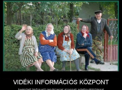 Vidéki információs központ.