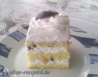 Tejszínes túrós szelet szilvával recept
