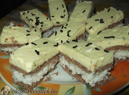 Bounty szelet recept