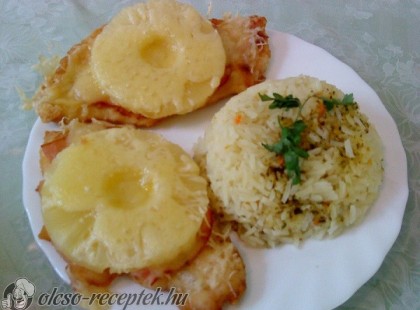 Ananászos csirkemell recept