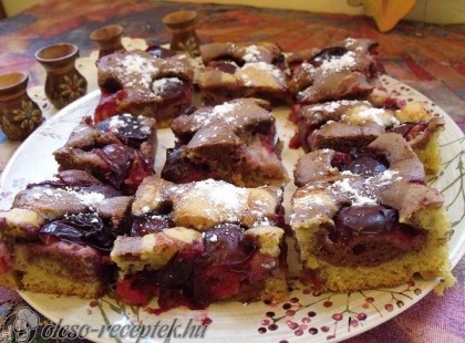 Pite fahéjas mézes szilvával recept