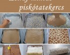 Zsiráf mintás piskótatekercs