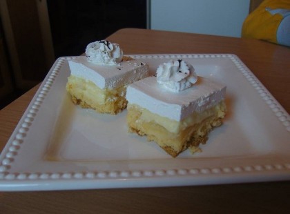 Almás habos krémes