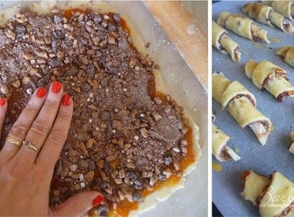 Rugelach - diós és csokoládés