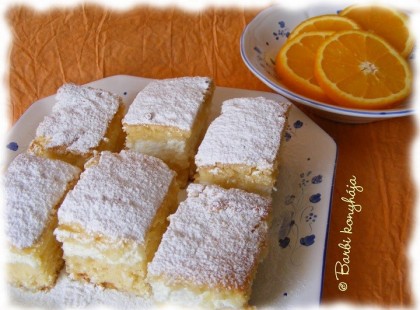 Citromos túrós szelet