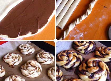 Nutellás csavart csiga