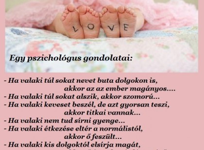 Egy pszichológus gondolatai: