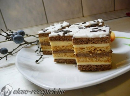 Kétkrémes mézes krémes recept