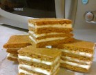 KARAMELL SZELET RECEPT •sütinek a tésztája karamellás, a főzött vaníliás krém pedig isteni puhává teszi azt... Fantasztikusan finom és mutatós.
