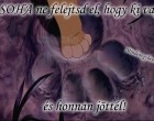 SOHA ne felejtsd el, hogy ki vagy ,és honnan jöttél!