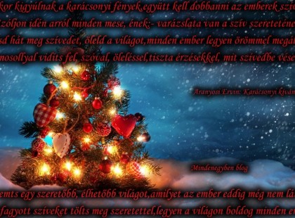 Amikor kigyúlnak a karácsonyi fények, együtt kell dobbanni az emberek szívének.