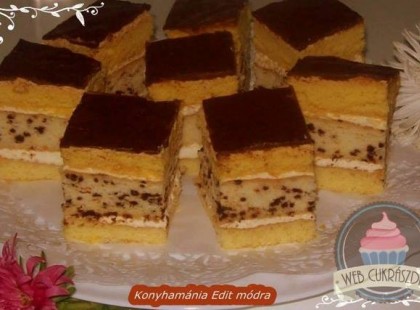 BÉCSI KOCKA RECEPT • Gyönyörű, elegáns, valódi alkalmi sütemény, amely természetesen a hétköznapokat is bármikor megédesítheti.
