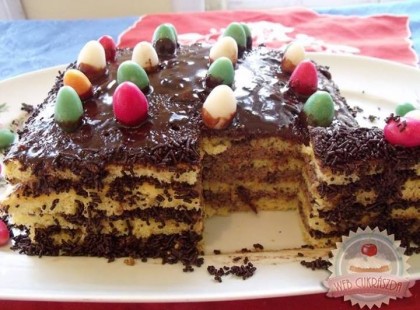 SPORT SZELET TORTA RECEPT • Tejszínes csokikrémmel töltött mennyei finomság...