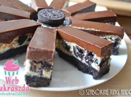 OREO KEKSZES SAJTTORTA SZELET RECEPT•