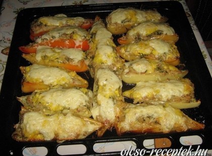 Különleges töltött paprika recept