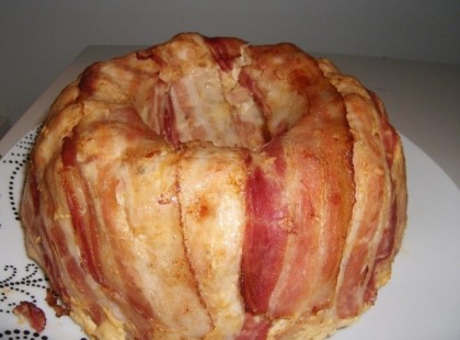 Csirkés húskuglóf burgonyakrokettel recept